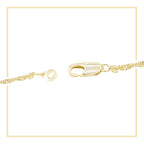Alphabet A-Z Initial Letter CZ Pendant 14K Gold Filled Rope Chain Set 18" 20" 24" Women