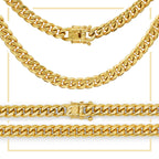 Cuban Link 14K Gold Plated Necklace 30" For Men