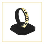 Figaro Chain 14K Gold Filled Bracelet 8.5" Lobster Claw Clasp Jewelry Gift for Men
