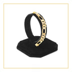Figaro Chain 14K Gold Filled Bracelet 8.5" Lobster Claw Clasp Jewelry Gift for Men
