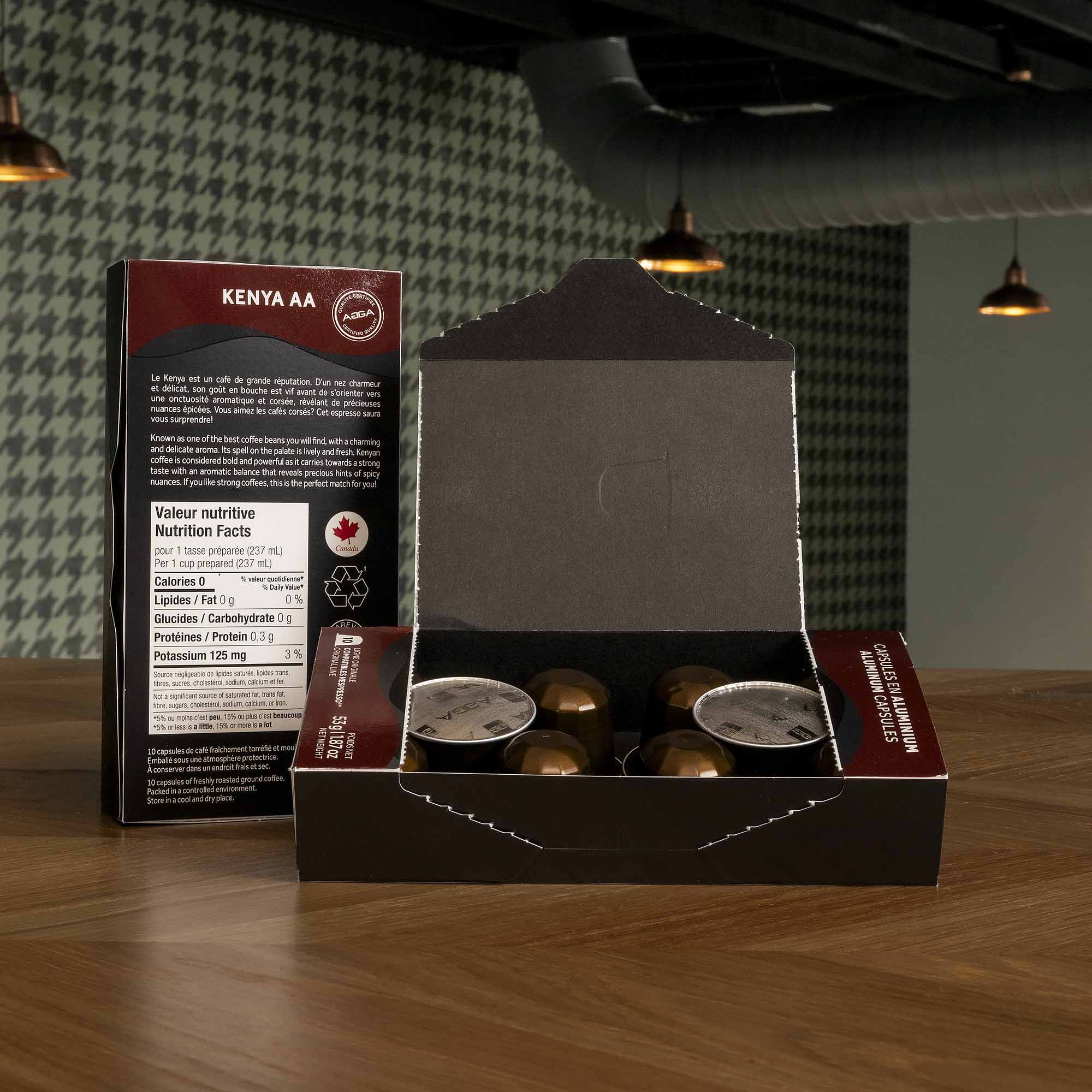 Cafe Agga Pods: Kenya AA (10x)