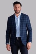 AIR Blazer // Navy Blue Plaid