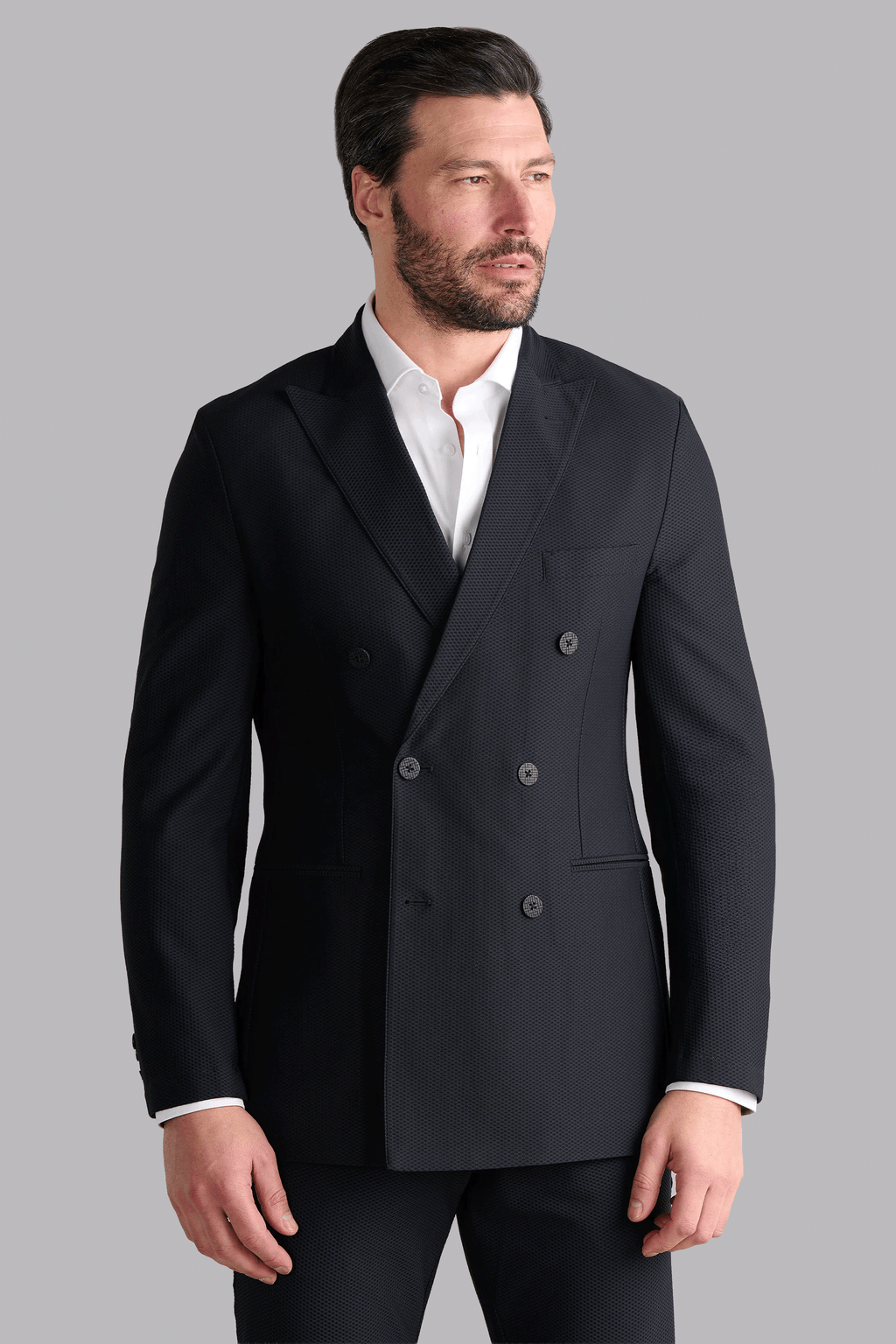 AIR Double Breasted Blazer // Black