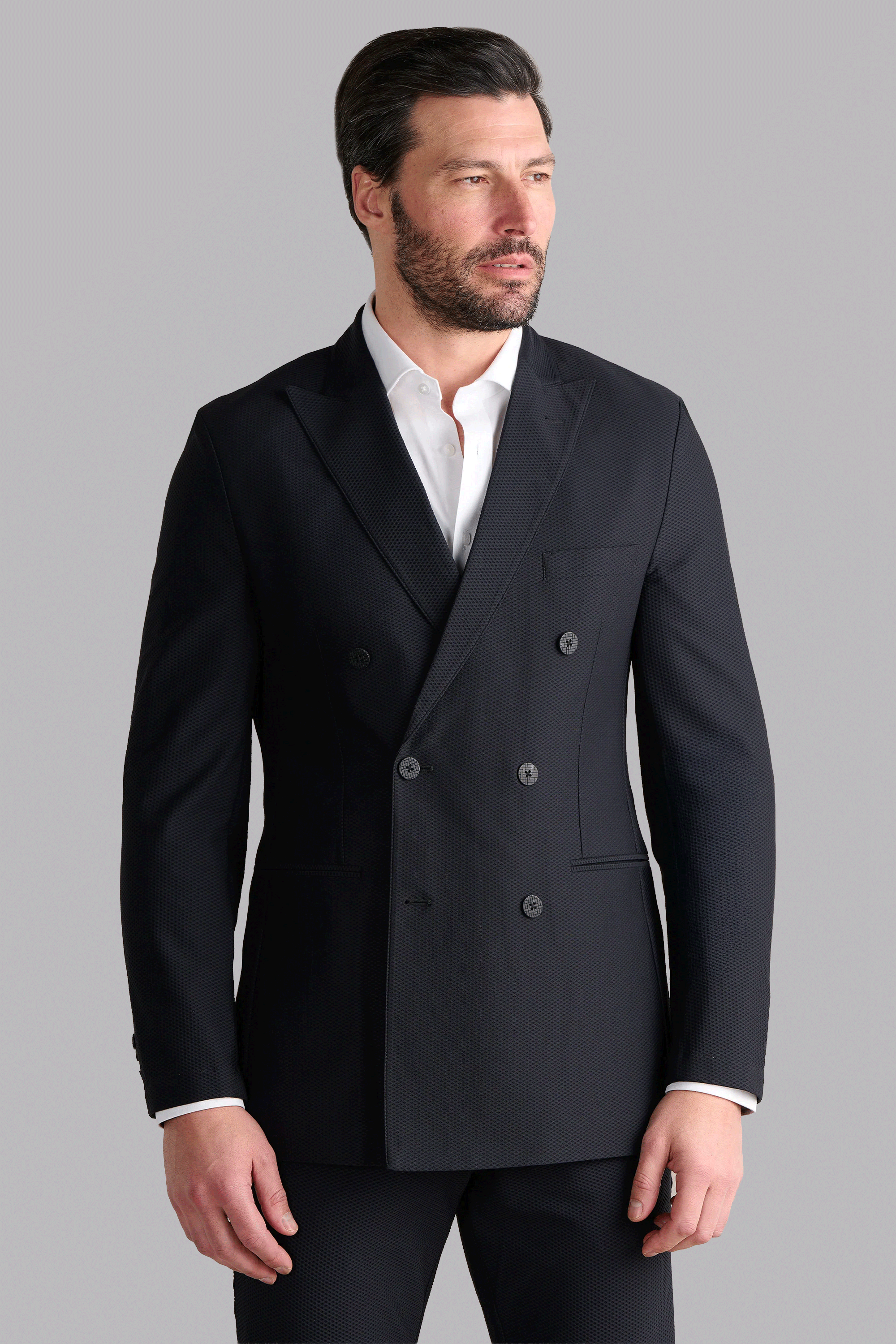 AIR Double Breasted Blazer // Black