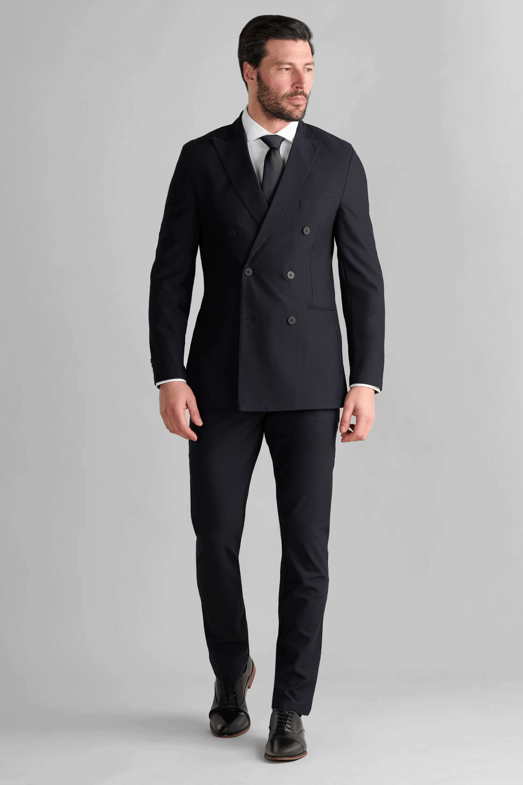 AIR Double Breasted Blazer // Black