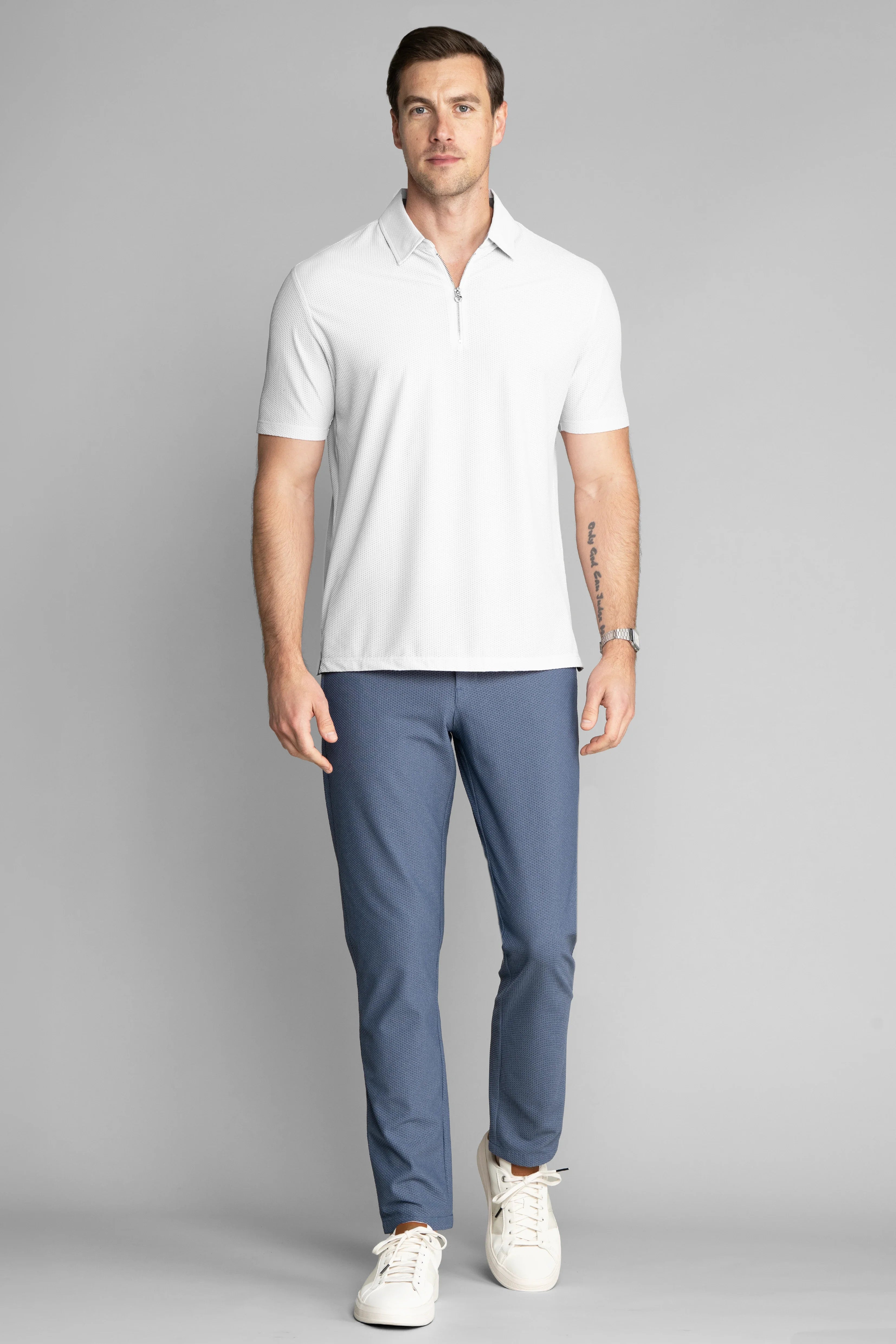 AIR Zip Polo Solid // White