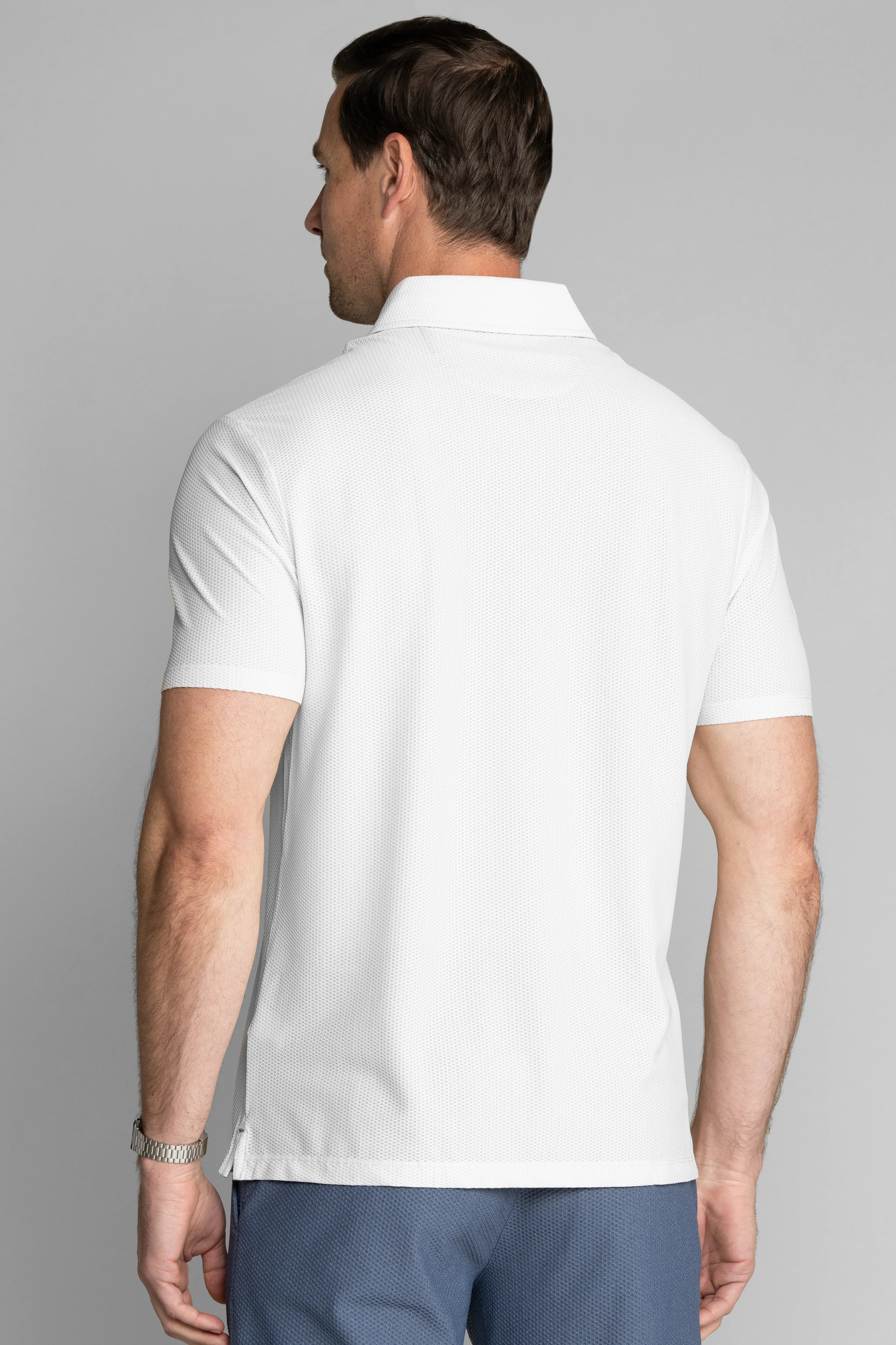 AIR Zip Polo Solid // White