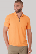 AIR Zip Polo Solid // Orange