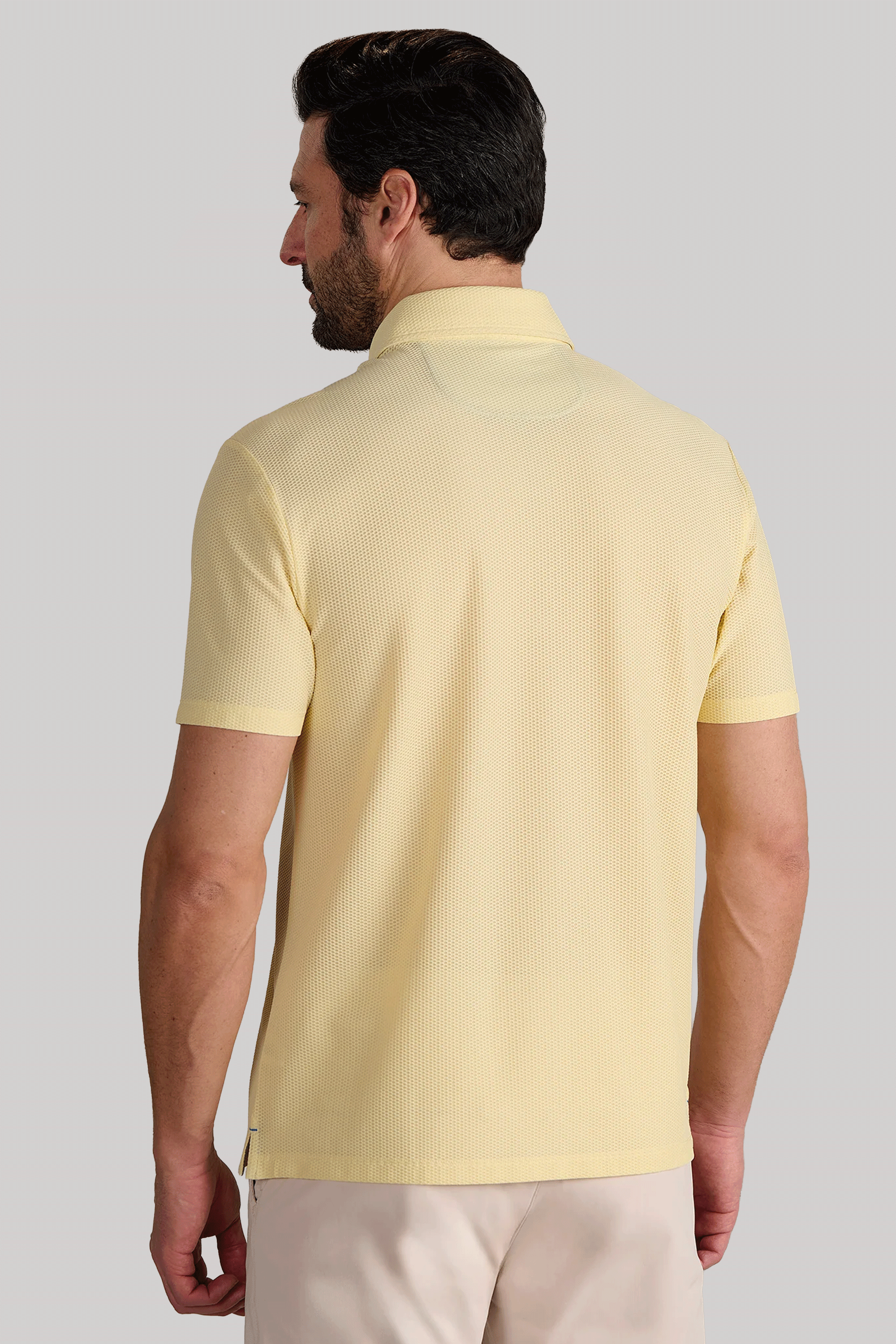 AIR Zip Polo Solid // Yellow