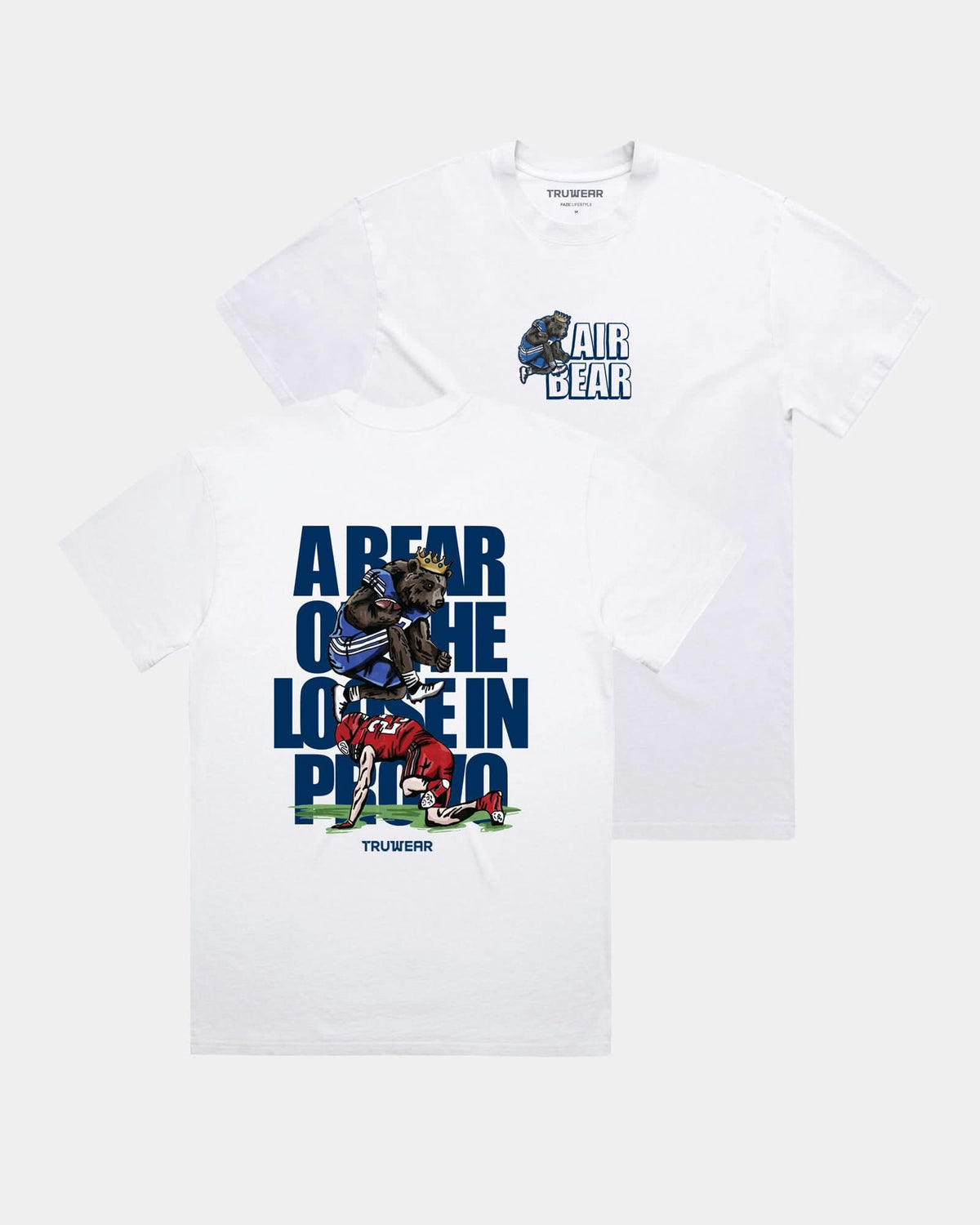 LE BYU Air Bear T-Shirt White