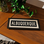 Framed Albuquerque New Mexico Bus Scroll