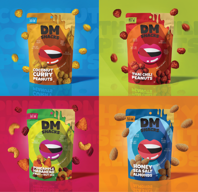 DM Snacks Happy Nuts Collection - 4 Bags