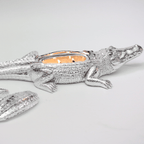Silver Grand Alligator Candle