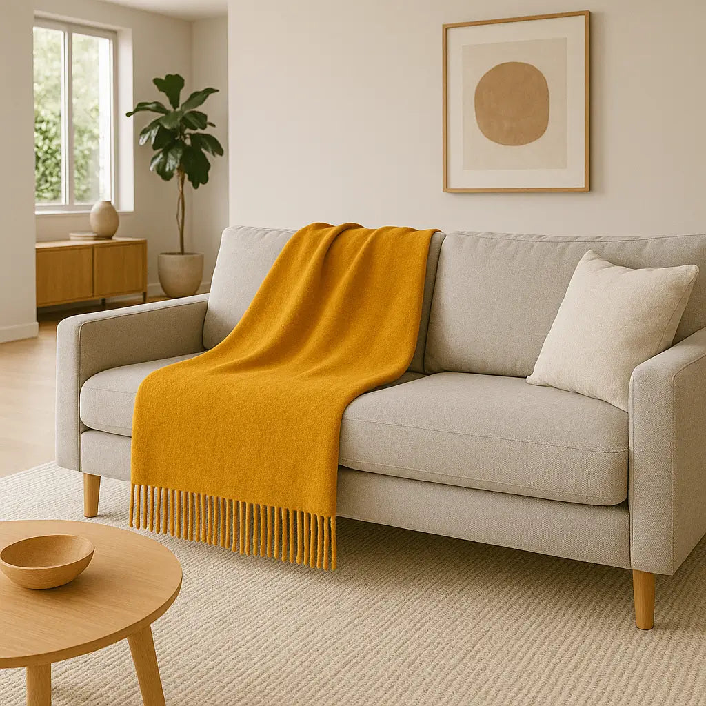 100% Cashmere Throw Blanket - 54"x60"