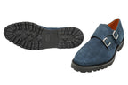 Andrea Ventura Monte Carlo Suede Monk Strap Dress Shoes