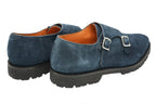 Andrea Ventura Monte Carlo Suede Monk Strap Dress Shoes