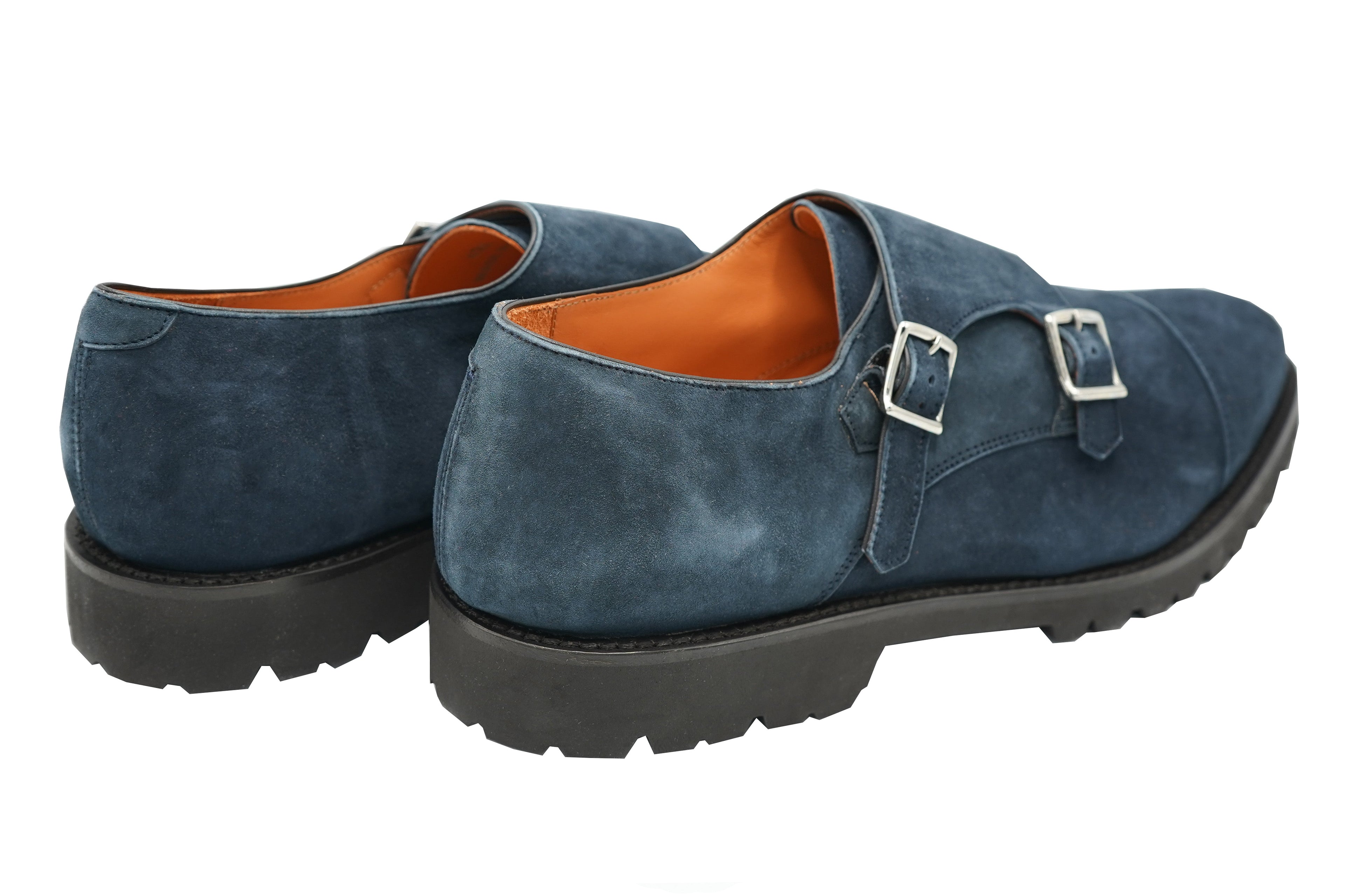 Andrea Ventura Monte Carlo Suede Monk Strap Dress Shoes
