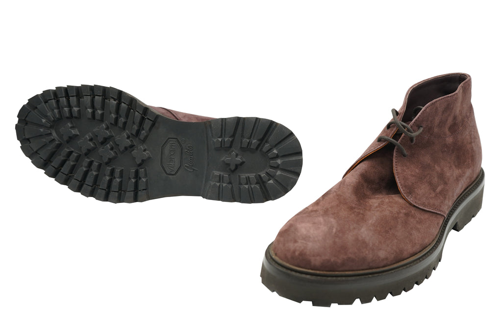 Andrea Ventura Chucca T Suede Lace-Up Boots w/ Lug Sole