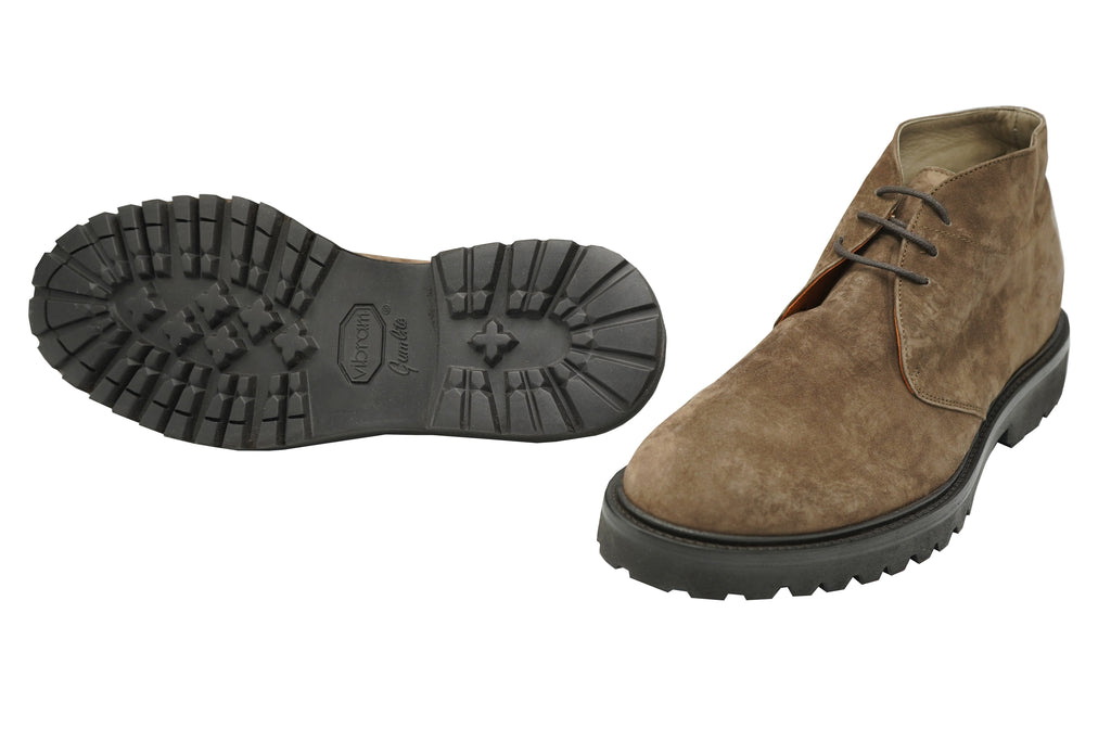 Andrea Ventura Chucca T Suede Lace-Up Boots w/ Lug Sole