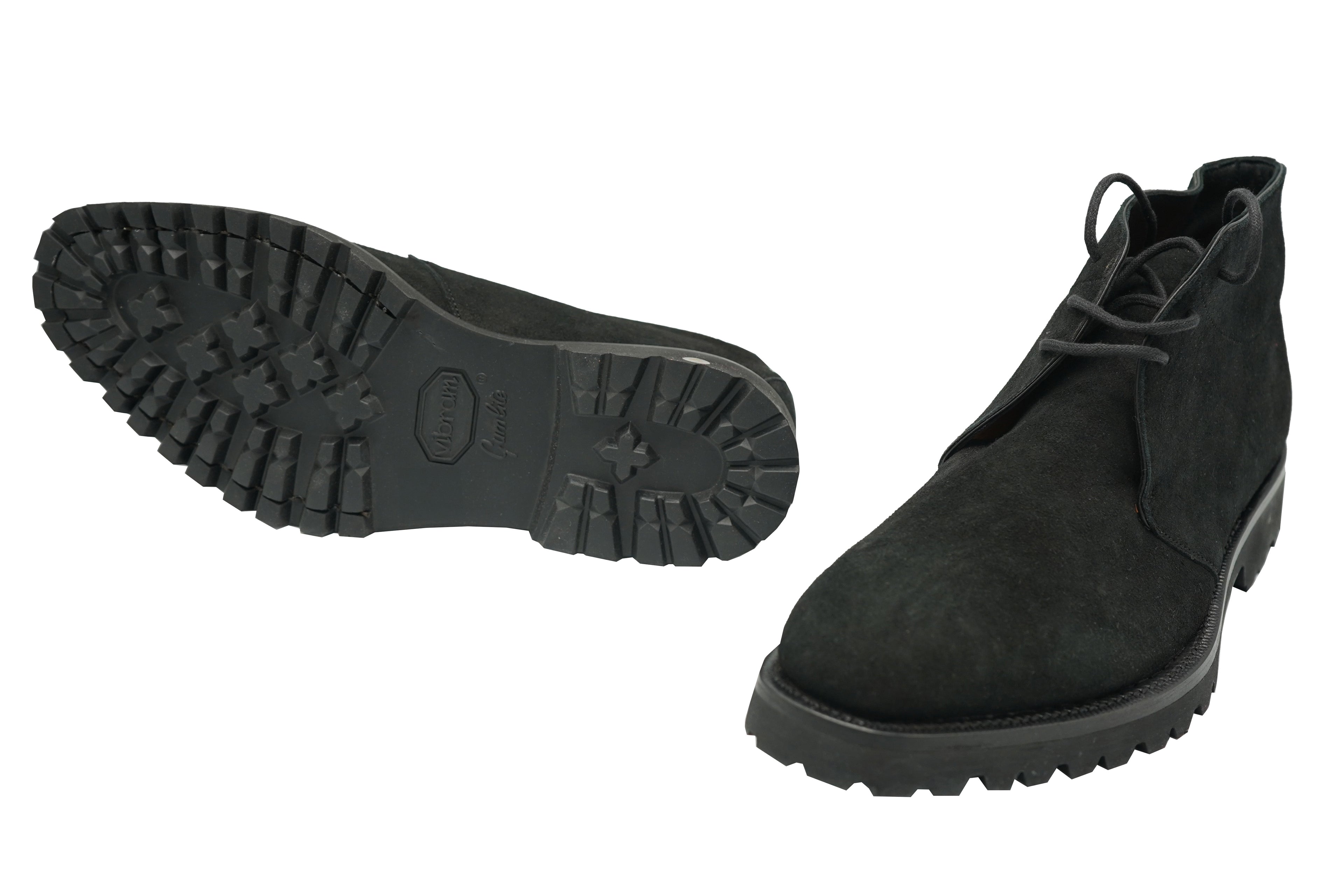 Andrea Ventura Pitti T Suede Lace-Up Boots w/ Lug Sole