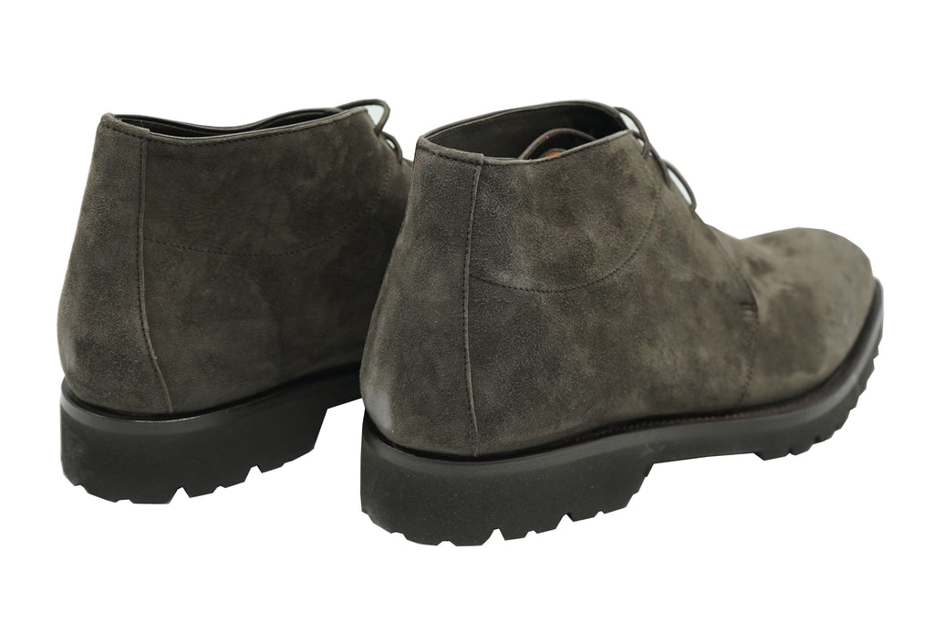 Andrea Ventura Pitti T Suede Lace-Up Boots w/ Lug Sole