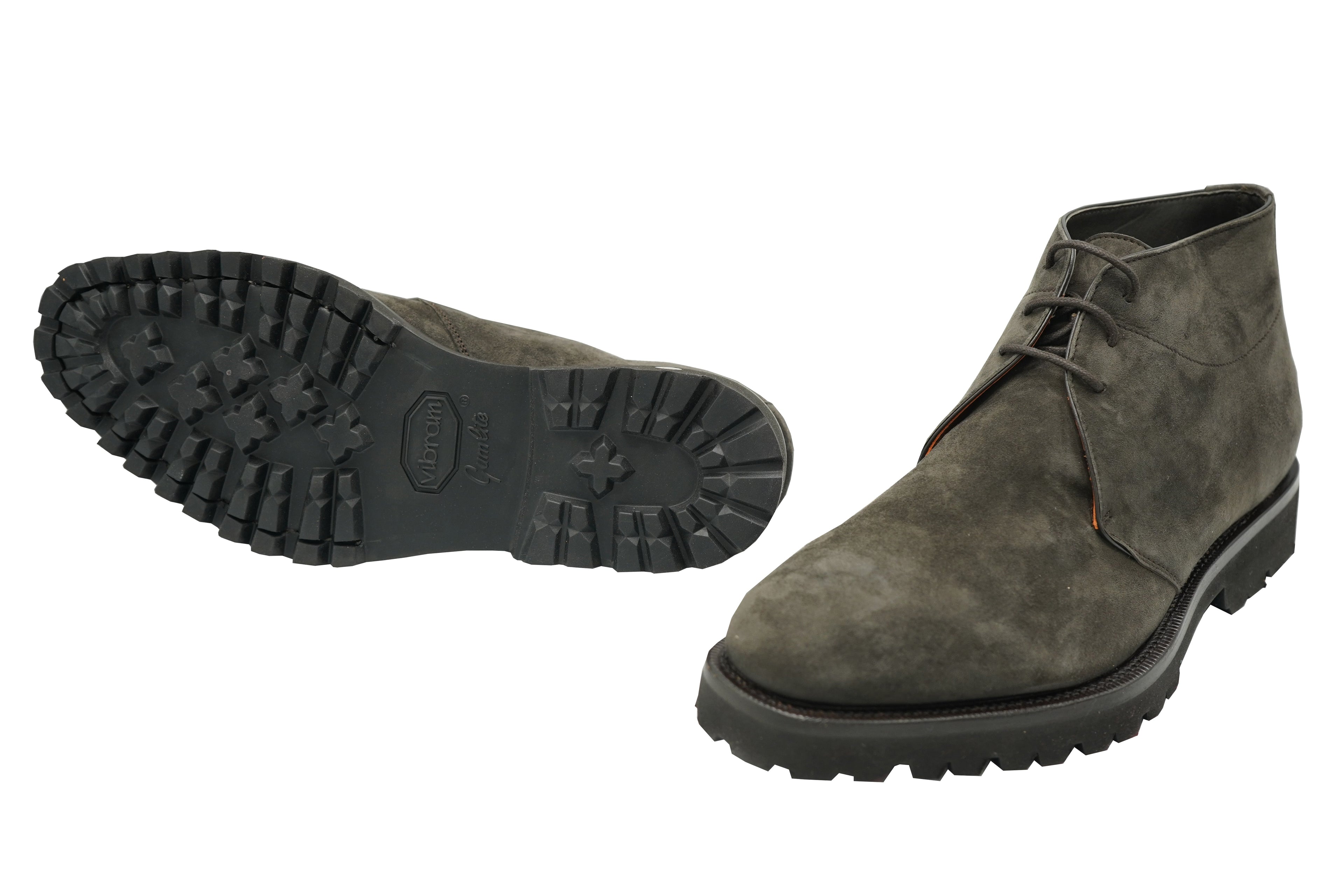 Andrea Ventura Pitti T Suede Lace-Up Boots w/ Lug Sole