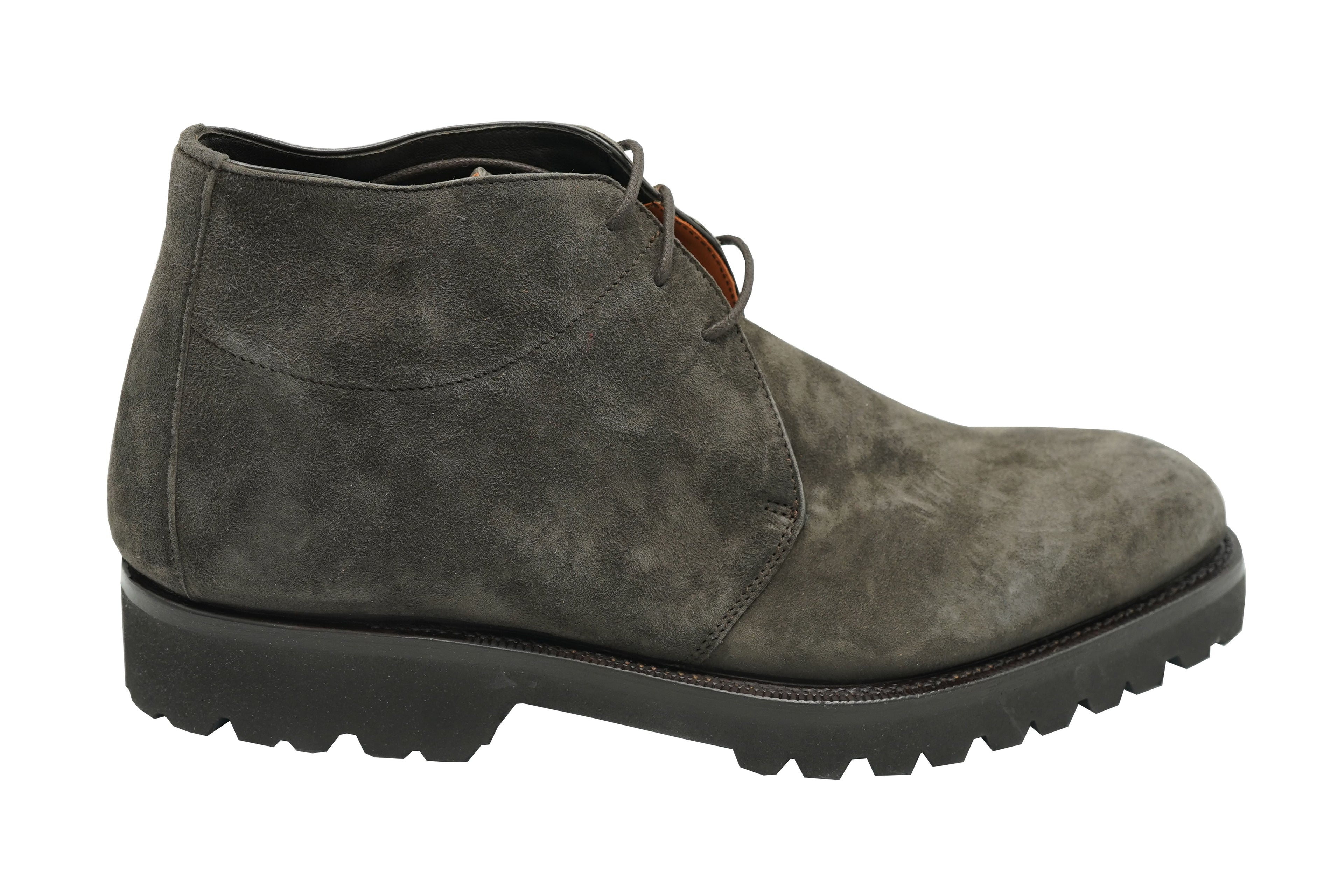 Andrea Ventura Pitti T Suede Lace-Up Boots w/ Lug Sole