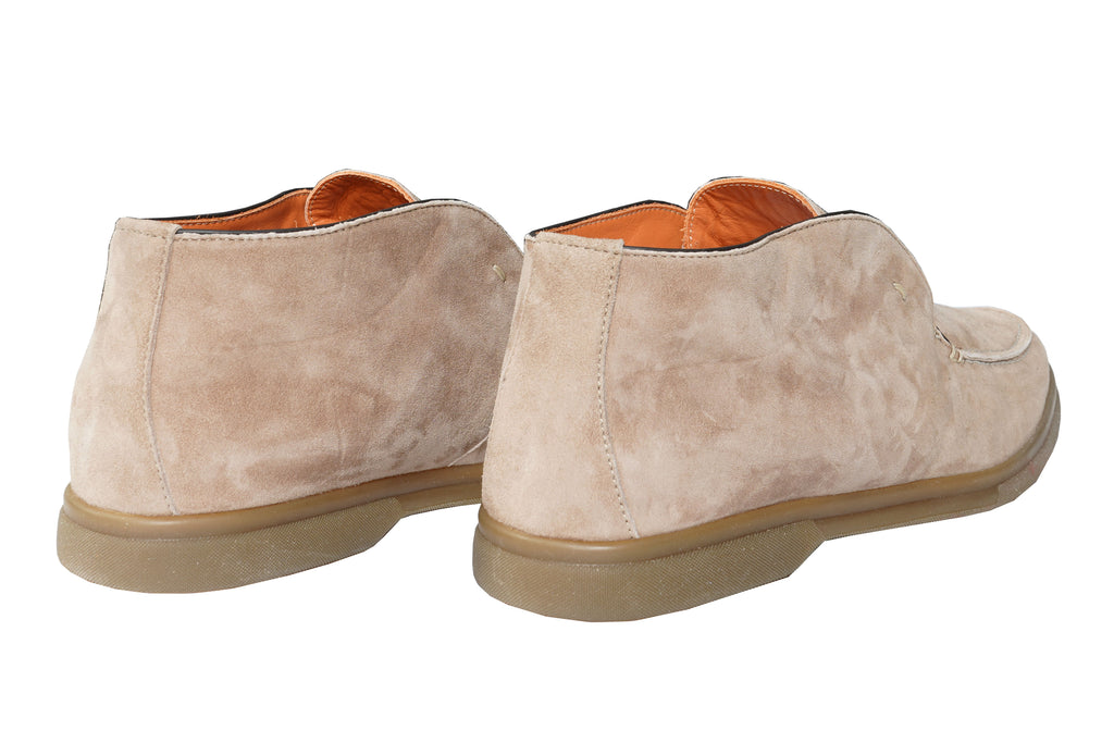 Andrea Ventura Suede High Loafers w/ Rubber Soles