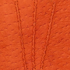 Antonio (orange) - Luxurious Italian peccary leather gloves with cashmere lining