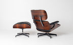 Early 1st Generation Eames Lounge Chair and Ottoman in Brazilian Rosewood finished in Gunstock Oil by Herman Miller