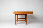 Peter Lovig Mid Century Danish Teak Flip Top Desk