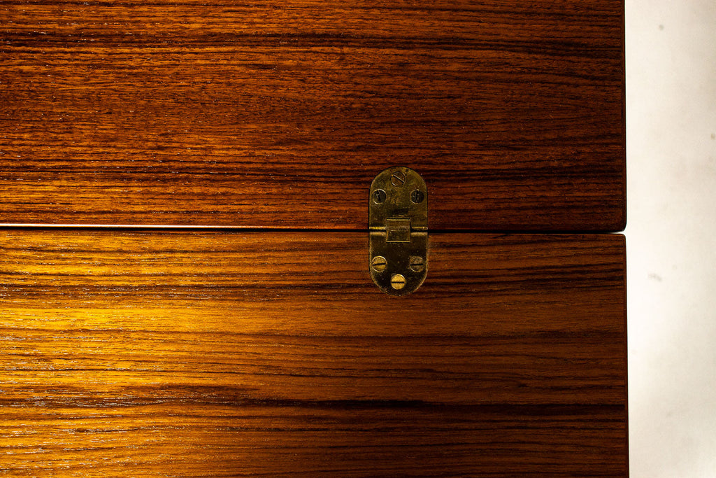Peter Lovig Mid Century Danish Teak Flip Top Desk