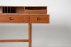 Peter Lovig Mid Century Danish Teak Flip Top Desk