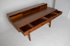 Peter Lovig Mid Century Danish Teak Flip Top Desk