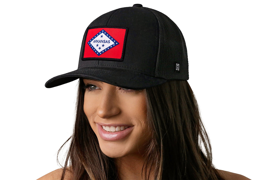 Arkansas Flag Trucker Hat  |  AR Snapback