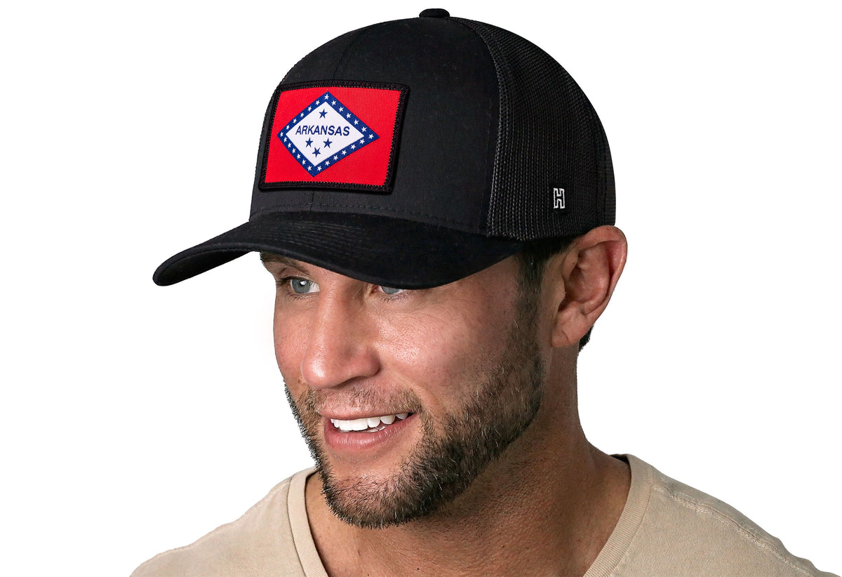 Arkansas Flag Trucker Hat  |  AR Snapback