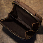Artisan Leather Trifold Wallet, Leather Wallet with Coin Pocket, Full Grain Leather Wallet for Men
