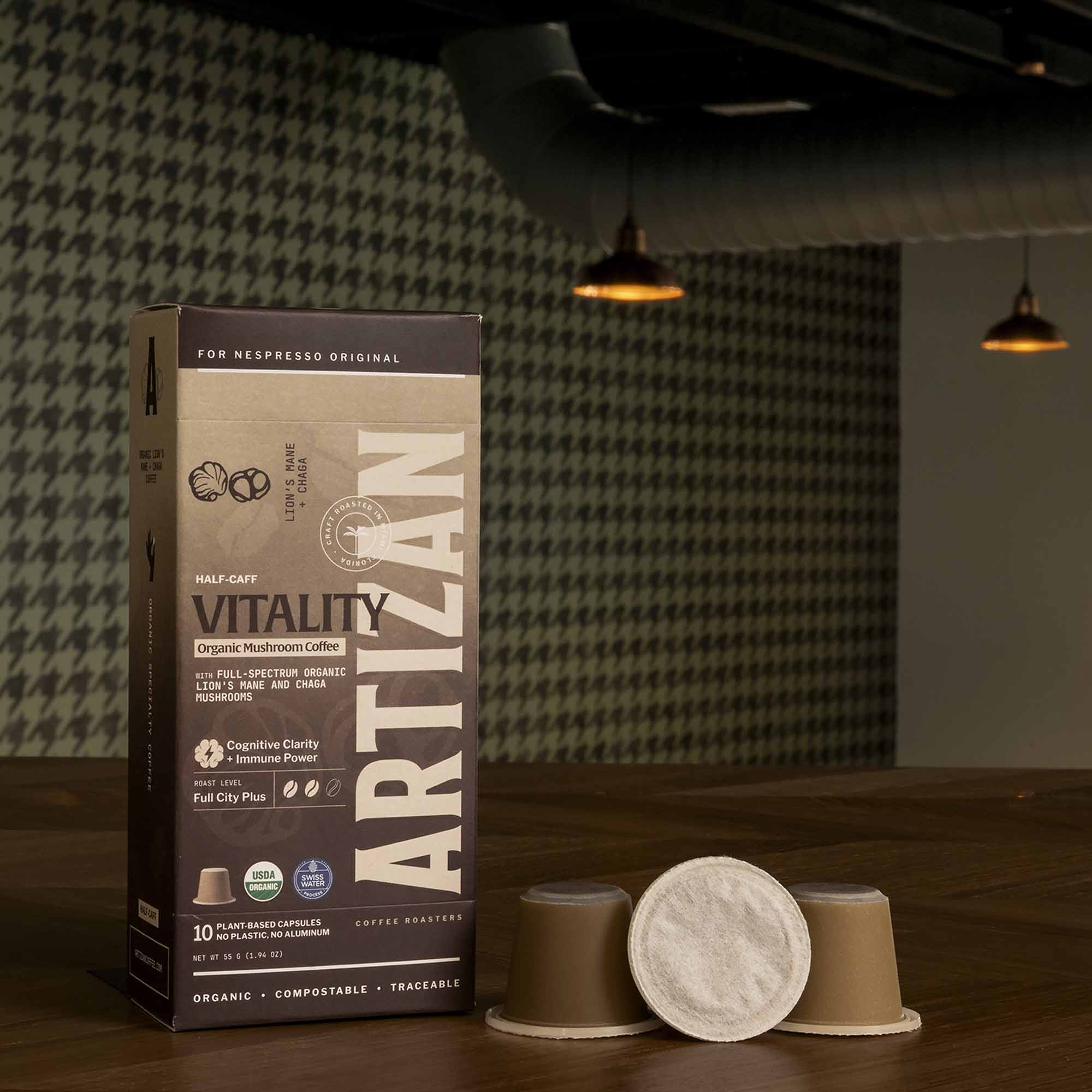 Artizan Pods: Organic Vitality Mushroom (10x)