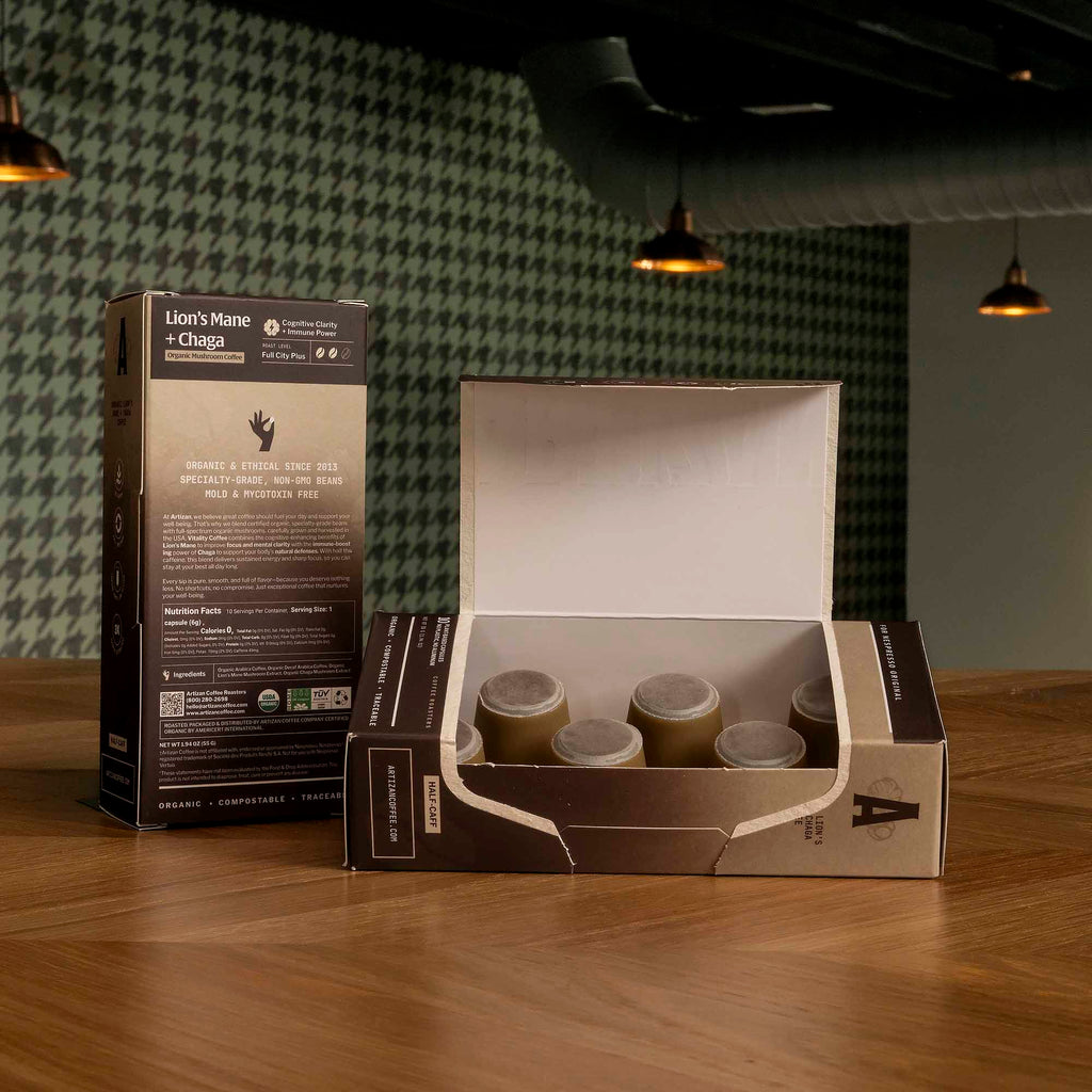 Artizan Pods: Organic Vitality Mushroom (10x)
