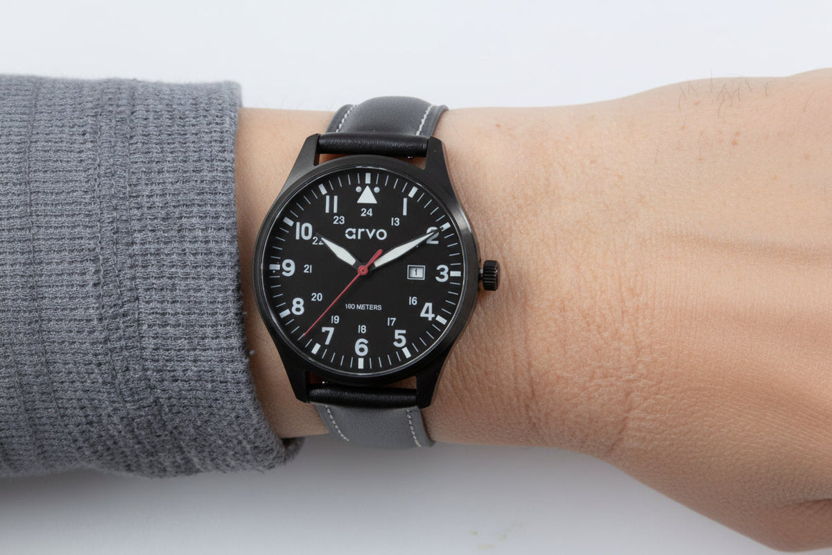 Arvo Rove Field Watch - Sky Black