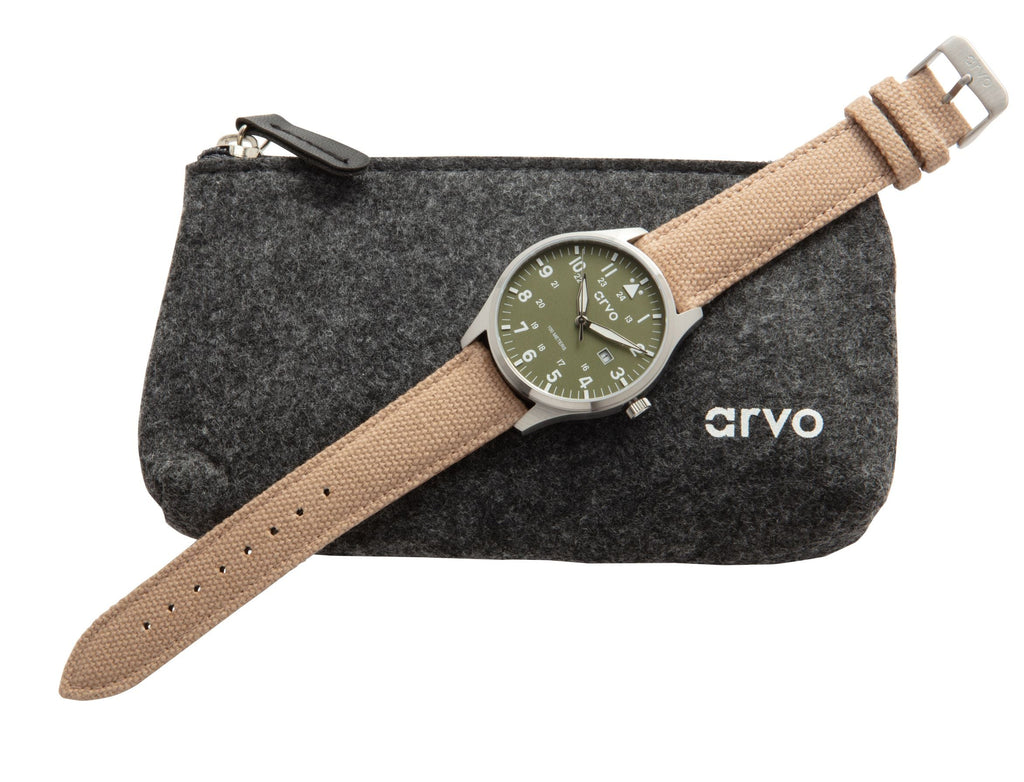 Arvo Rove Field Watch - Spring Green