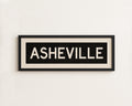 Framed Asheville North Carolina Bus Scroll