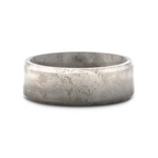 ASTRAIOS Flat Titanium Ring with Beveled Edges and Meteorite Pattern - 8mm