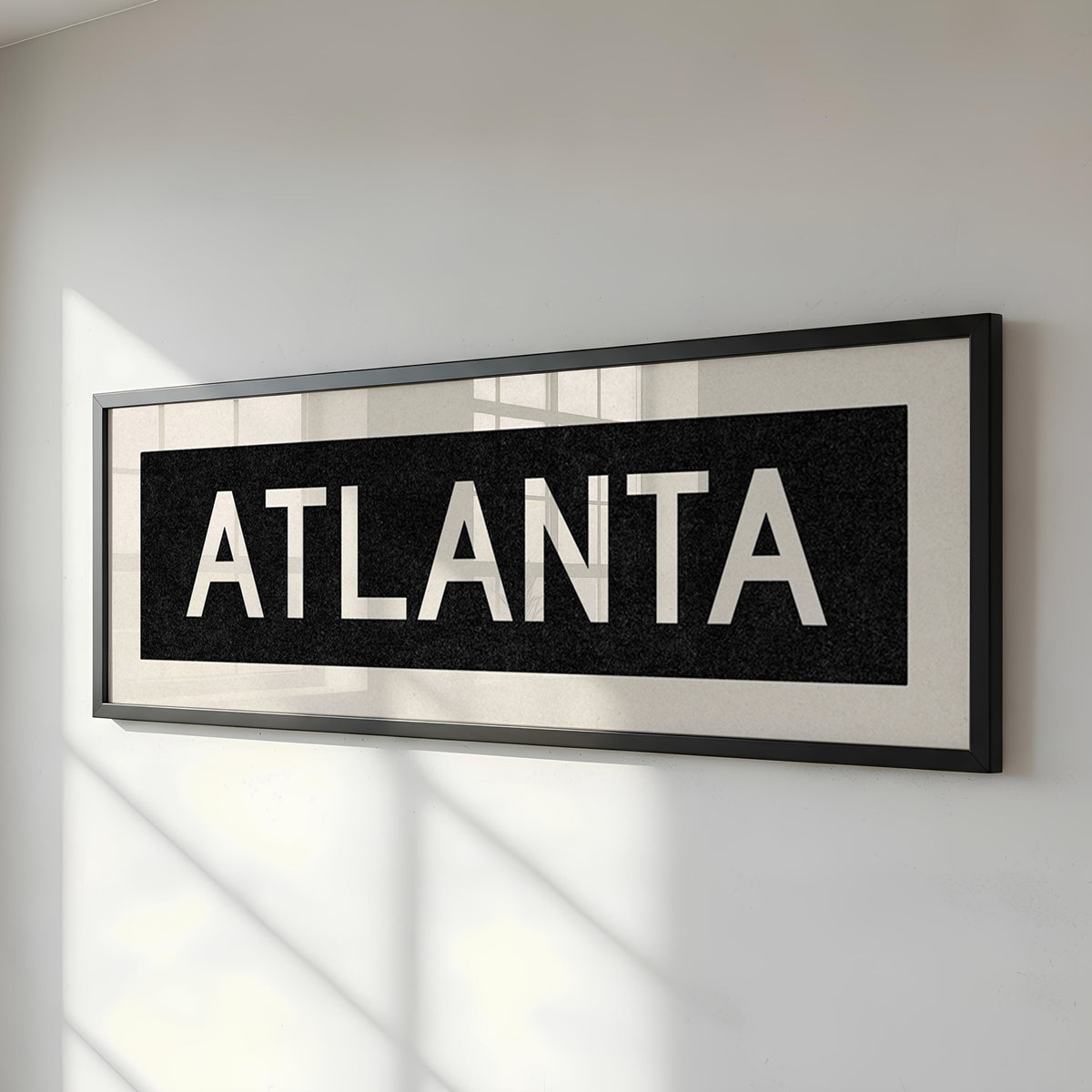Framed Atlanta Georgia Bus Scroll
