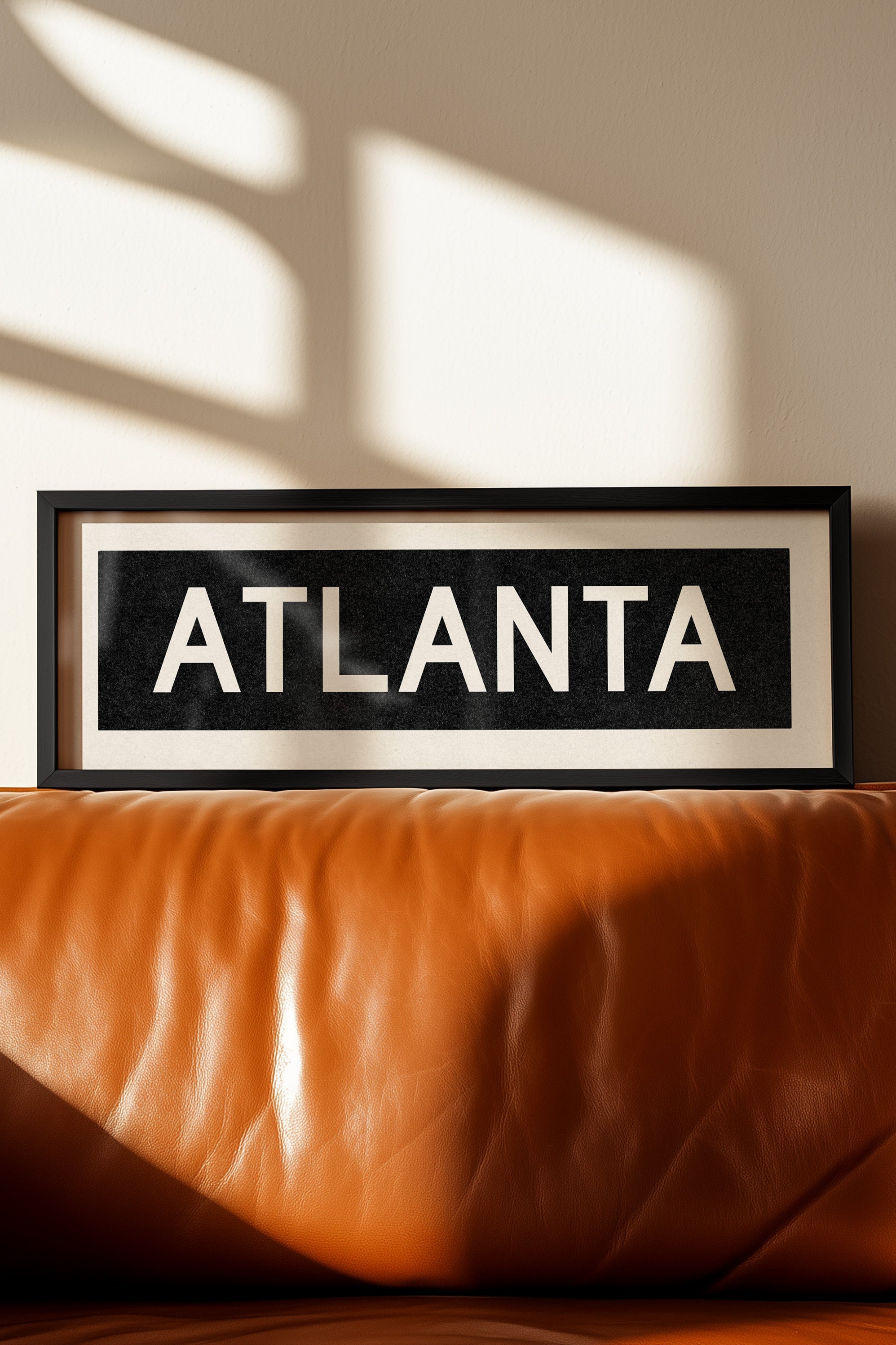 Framed Atlanta Georgia Bus Scroll