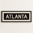 Framed Atlanta Georgia Bus Scroll