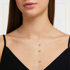 Alphabet A-Z Initial Letter CZ Pendant 14K Gold Filled Rope Chain Set 18" 20" 24" Women
