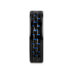 AVITUS Black Beveled Ceramic Ring with Blue & Black Carbon Fiber Inlay - 4mm - 10mm