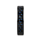 AVITUS Black Beveled Ceramic Ring with Blue & Black Carbon Fiber Inlay - 4mm - 10mm