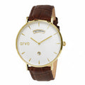 Arvo Awristacrat Watch - Gold - Brown Alligator